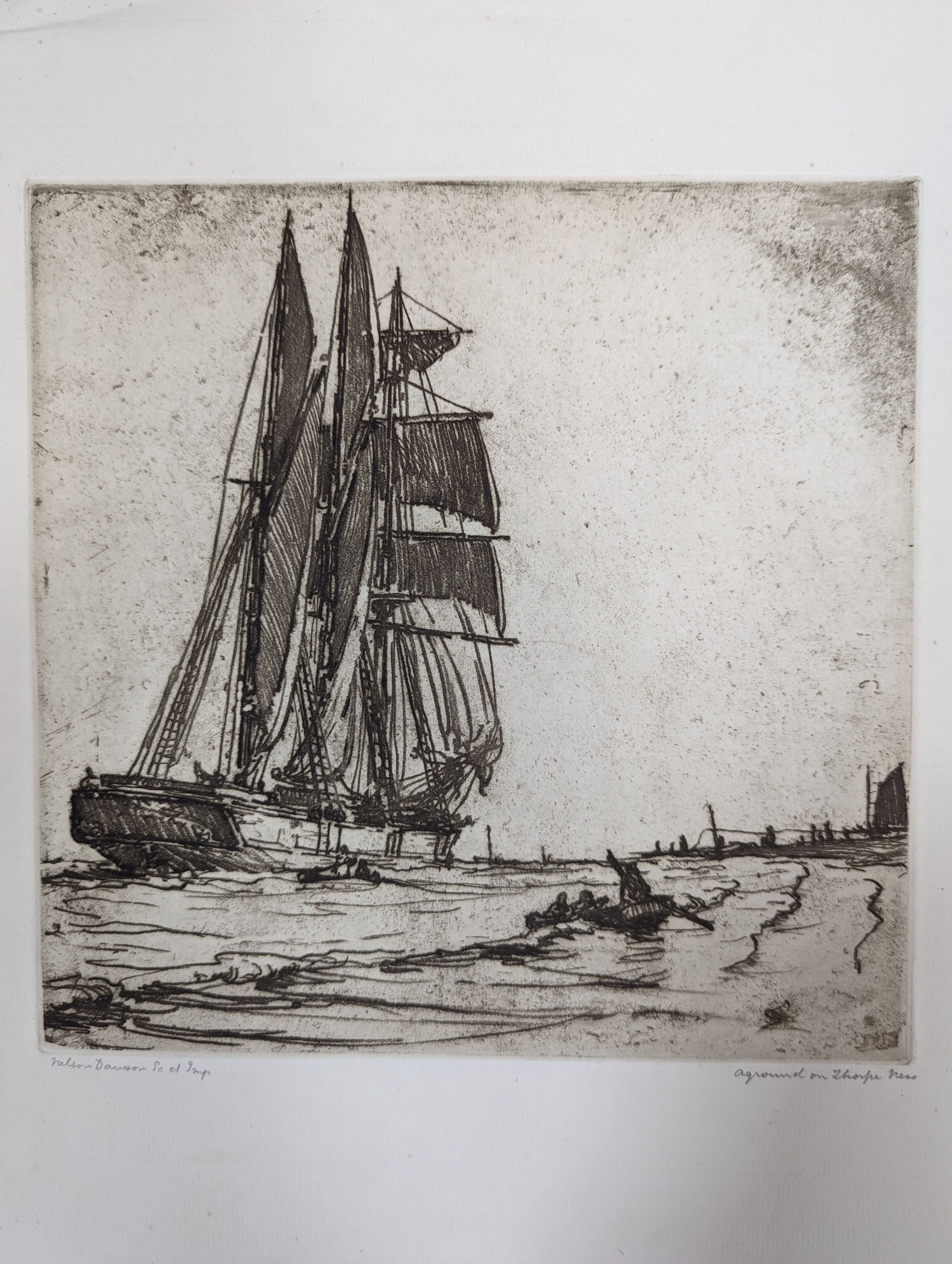Nelson Dawson (1859-1941) a group of assorted etchings and drawings